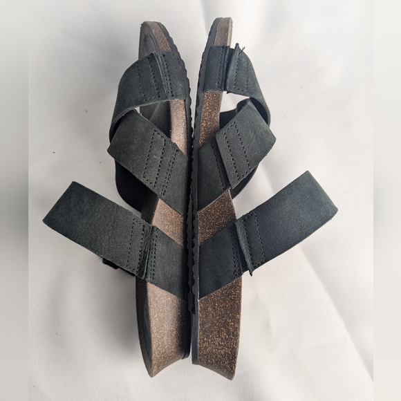 TEVA sandals Size 7.5 Women Model Mahonia Slides Black And Tan Color - Picture 11 of 12